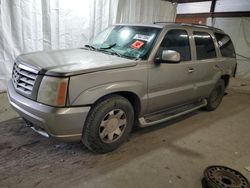 Salvage cars for sale from Copart Ebensburg, PA: 2002 Cadillac Escalade Luxury