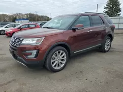 Salvage cars for sale at Ham Lake, MN auction: 2016 Ford Explorer Limited