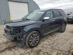 Salvage cars for sale at Wichita, KS auction: 2017 Ford Explorer Platinum