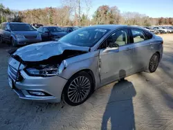 Salvage cars for sale at North Billerica, MA auction: 2018 Ford Fusion TITANIUM/PLATINUM HEV