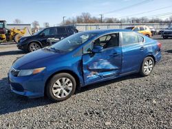 Salvage cars for sale at Hillsborough, NJ auction: 2012 Honda Civic LX