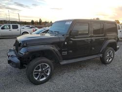 Salvage cars for sale at Mentone, CA auction: 2020 Jeep Wrangler Unlimited Sahara