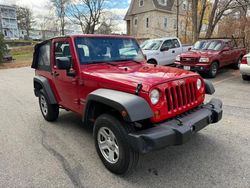 Jeep salvage cars for sale: 2012 Jeep Wrangler Sport