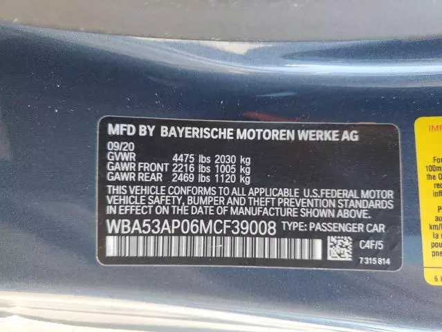 2021 BMW 430I