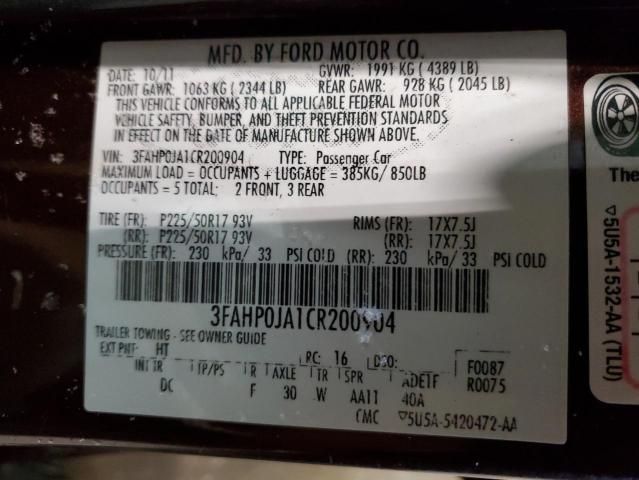 2012 Ford Fusion SEL