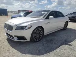 Lincoln salvage cars for sale: 2018 Lincoln Continental Reserve