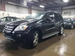 Salvage cars for sale at Elgin, IL auction: 2011 Mercedes-Benz ML 350 4matic