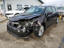 Salvage cars for sale from Copart Pekin, IL: 2012 Lexus CT 200