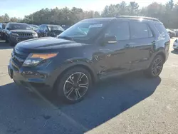 Salvage cars for sale at Exeter, RI auction: 2015 Ford Explorer Sport