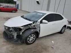 Toyota Corolla Vehiculos salvage en venta: 2016 Toyota Corolla L