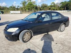 Salvage cars for sale from Copart Fort Pierce, FL: 2004 Honda Civic LX