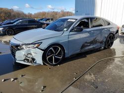 Honda salvage cars for sale: 2022 Honda Accord Sport