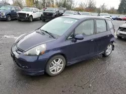 Honda fit Sport salvage cars for sale: 2008 Honda FIT Sport