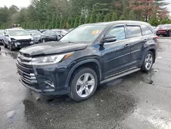 2018 Toyota Highlander Limited en venta en Exeter, RI