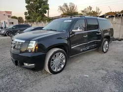 Vehiculos salvage en venta de Copart Opa Locka, FL: 2013 Cadillac Escalade ESV Platinum