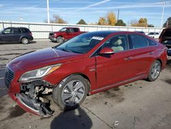 Salvage cars for sale at Littleton, CO auction: 2017 Hyundai Sonata Hybrid