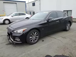 Salvage cars for sale at Vallejo, CA auction: 2015 Infiniti Q50 Base