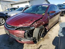 Salvage cars for sale at Pekin, IL auction: 2016 Chrysler 200 LX