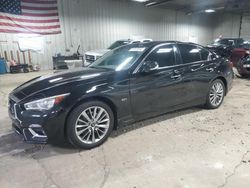 Salvage cars for sale at Franklin, WI auction: 2018 Infiniti Q50 Luxe