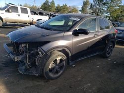 Salvage cars for sale at Denver, CO auction: 2018 Honda HR-V EX