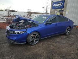 Salvage cars for sale at Mcfarland, WI auction: 2023 Honda Accord Hybrid Sport