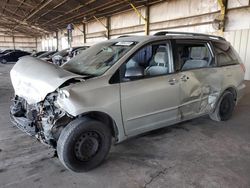 Salvage cars for sale from Copart Phoenix, AZ: 2006 Toyota Sienna CE