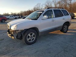 Salvage cars for sale from Copart Ellwood City, PA: 2004 Hyundai Santa FE GLS