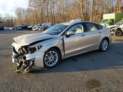 Salvage cars for sale at East Granby, CT auction: 2019 Ford Fusion SE