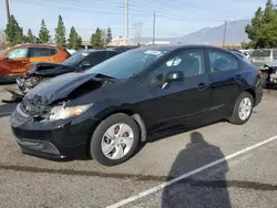 Salvage cars for sale at Rancho Cucamonga, CA auction: 2013 Honda Civic LX