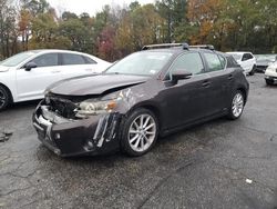 Salvage cars for sale from Copart Austell, GA: 2012 Lexus CT 200