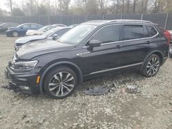 Volkswagen salvage cars for sale: 2020 Volkswagen Tiguan SEL Premium R-Line