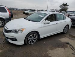 Salvage cars for sale at Woodhaven, MI auction: 2017 Honda Accord EXL