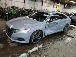 Vehiculos salvage en venta de Copart Denver, CO: 2021 Honda Accord Sport