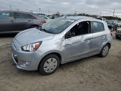 Salvage cars for sale at Indianapolis, IN auction: 2014 Mitsubishi Mirage DE