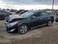 Salvage cars for sale at Indianapolis, IN auction: 2014 Hyundai Sonata Hybrid