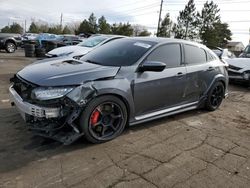 Salvage cars for sale at Denver, CO auction: 2019 Honda Civic TYPE-R Touring