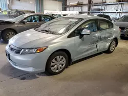 2012 Honda Civic LX en venta en Eldridge, IA