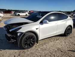 Salvage cars for sale at Houston, TX auction: 2022 Tesla Model Y