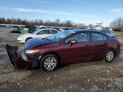 Salvage cars for sale at Hillsborough, NJ auction: 2012 Honda Civic LX