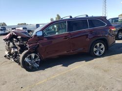 Toyota salvage cars for sale: 2017 Toyota Highlander Limited