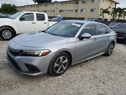 Salvage cars for sale at Opa Locka, FL auction: 2022 Honda Civic LX