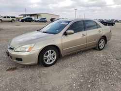 Salvage cars for sale at Temple, TX auction: 2007 Honda Accord EX