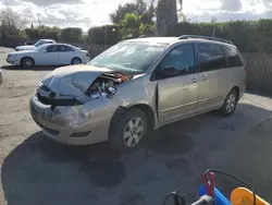 Toyota Sienna ce salvage cars for sale: 2008 Toyota Sienna CE