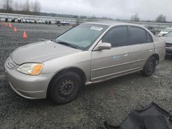 Honda salvage cars for sale: 2001 Honda Civic EX