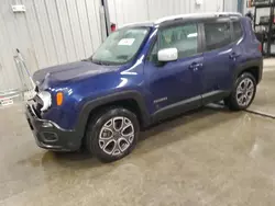 Jeep salvage cars for sale: 2016 Jeep Renegade Limited