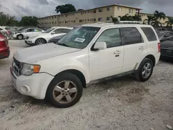 Ford salvage cars for sale: 2010 Ford Escape Limited