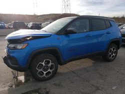 Jeep salvage cars for sale: 2022 Jeep Compass Trailhawk