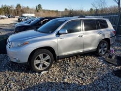 Salvage cars for sale at Candia, NH auction: 2012 Toyota Highlander Limited