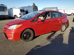 Salvage cars for sale at Hayward, CA auction: 2015 Toyota Prius