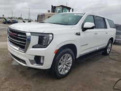 Salvage cars for sale at Riverview, FL auction: 2021 GMC Yukon XL K1500 SLT